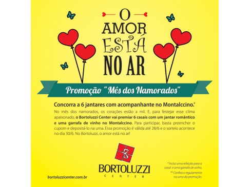 O amor est� no ar no Bortoluzzi Center.  - veja as fotos